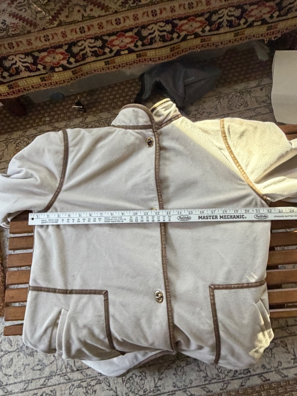 VTG 70s Bonnie Cashin Russ Taylor Weatherwear Fur Lined Coat 14 Modern Med Lrg - Picture 16 of 16